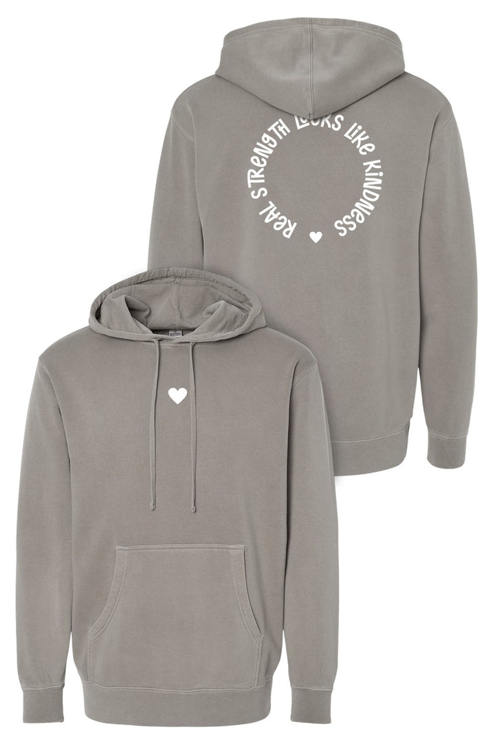 Heart Unisex Pigment-Dyed Hoodie Sweatshirt