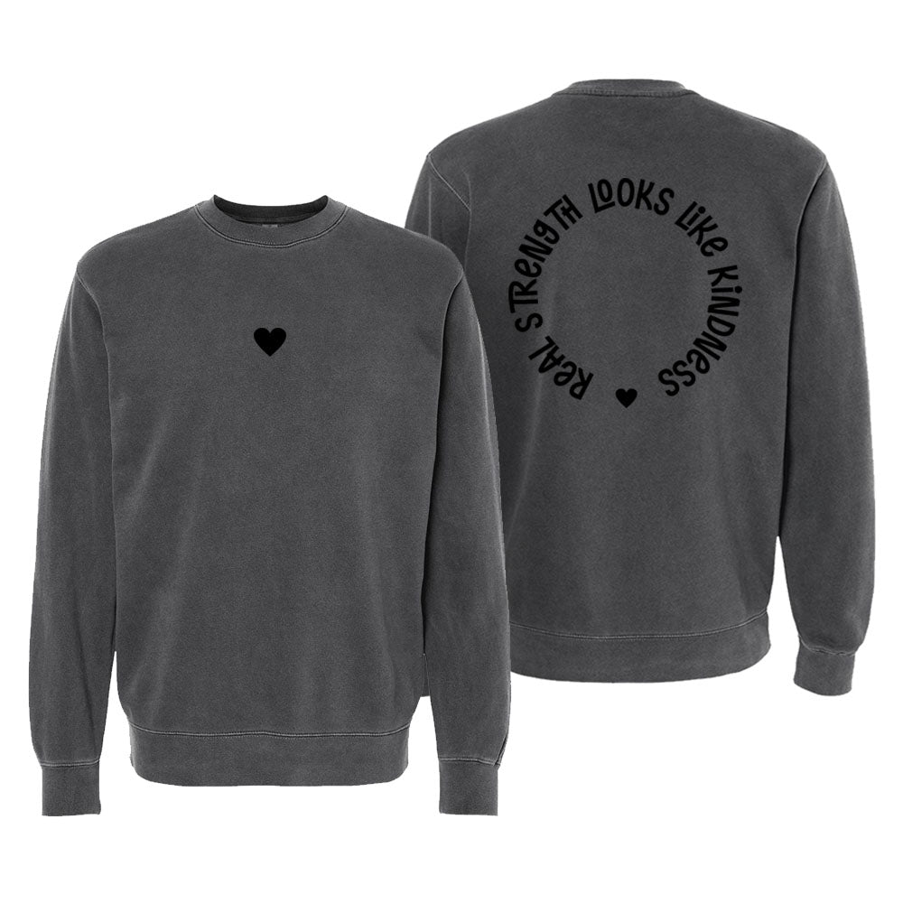 Heart Unisex Pigment-Dyed Crewneck Sweatshirt