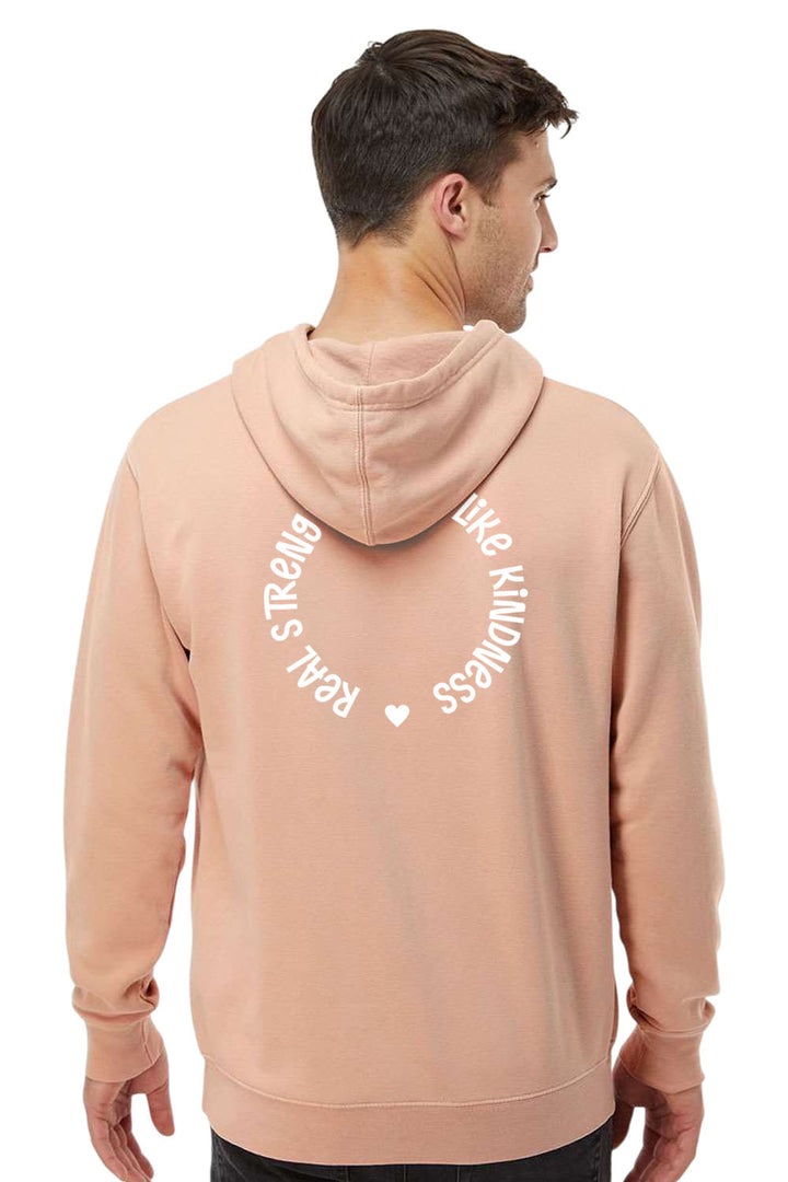 Heart Unisex Pigment-Dyed Hoodie Sweatshirt