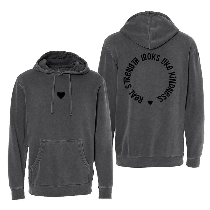 Heart Unisex Pigment-Dyed Hoodie Sweatshirt