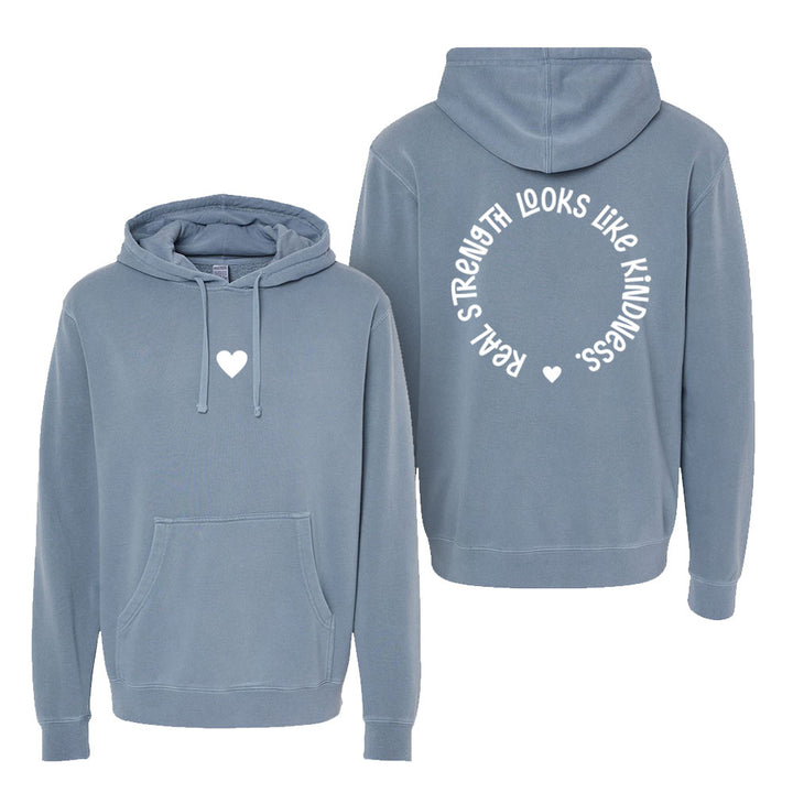 Heart Unisex Pigment-Dyed Hoodie Sweatshirt