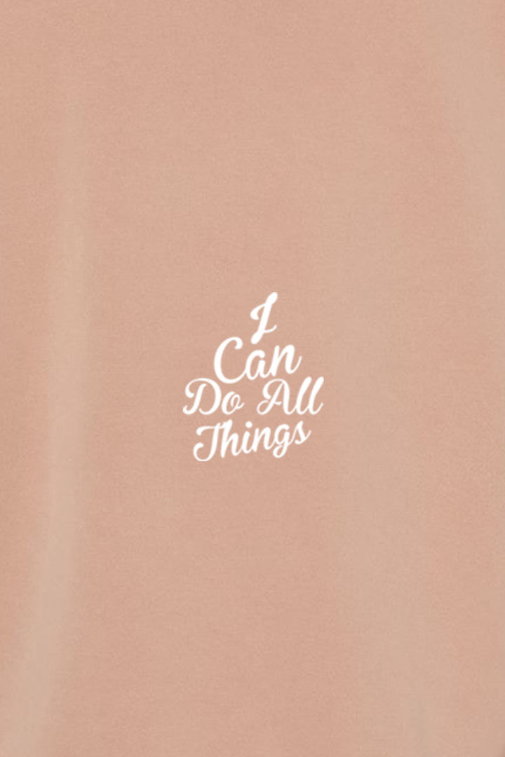 I Can do All Things Unisex Pigment-Dyed Hoodie Sweatshirt