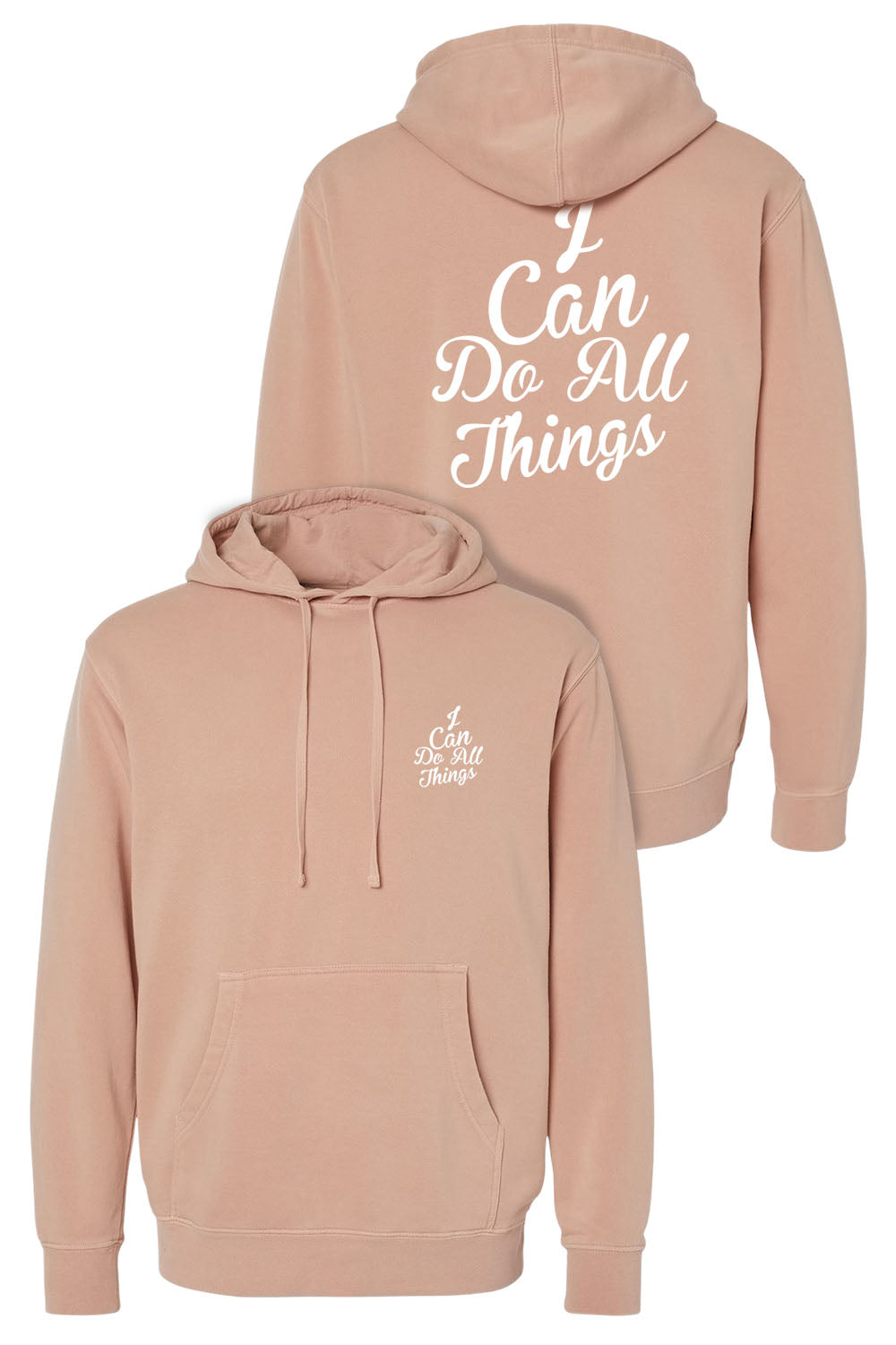 I Can do All Things Unisex Pigment-Dyed Hoodie Sweatshirt