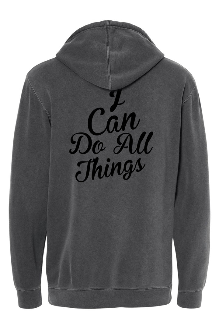 I Can do All Things Unisex Pigment-Dyed Hoodie Sweatshirt