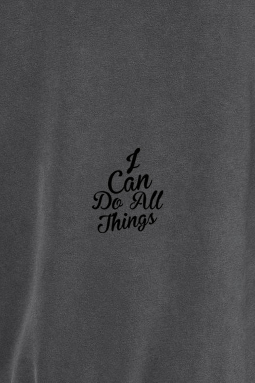 I Can do All Things Unisex Pigment-Dyed Hoodie Sweatshirt