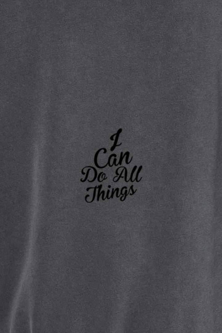 I Can do All Things Unisex Pigment-Dyed Hoodie Sweatshirt