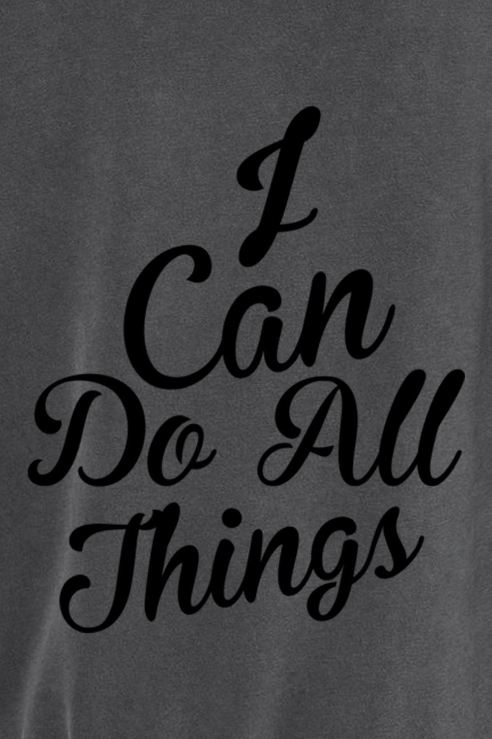 I Can do All Things Unisex Pigment-Dyed Hoodie Sweatshirt