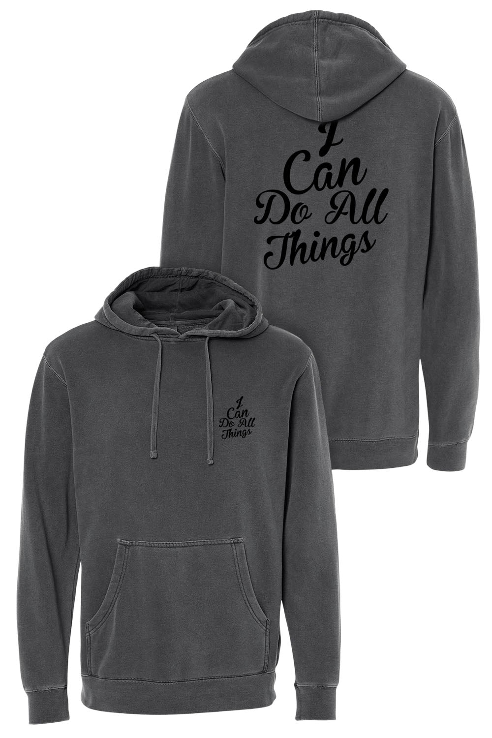 I Can do All Things Unisex Pigment-Dyed Hoodie Sweatshirt