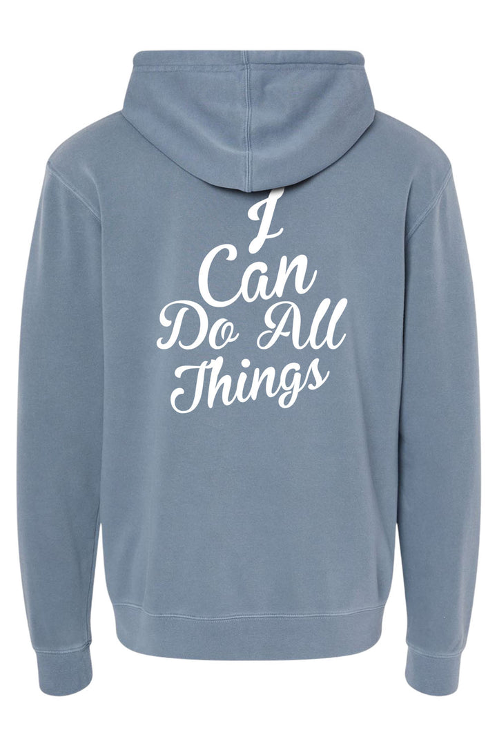 I Can do All Things Unisex Pigment-Dyed Hoodie Sweatshirt