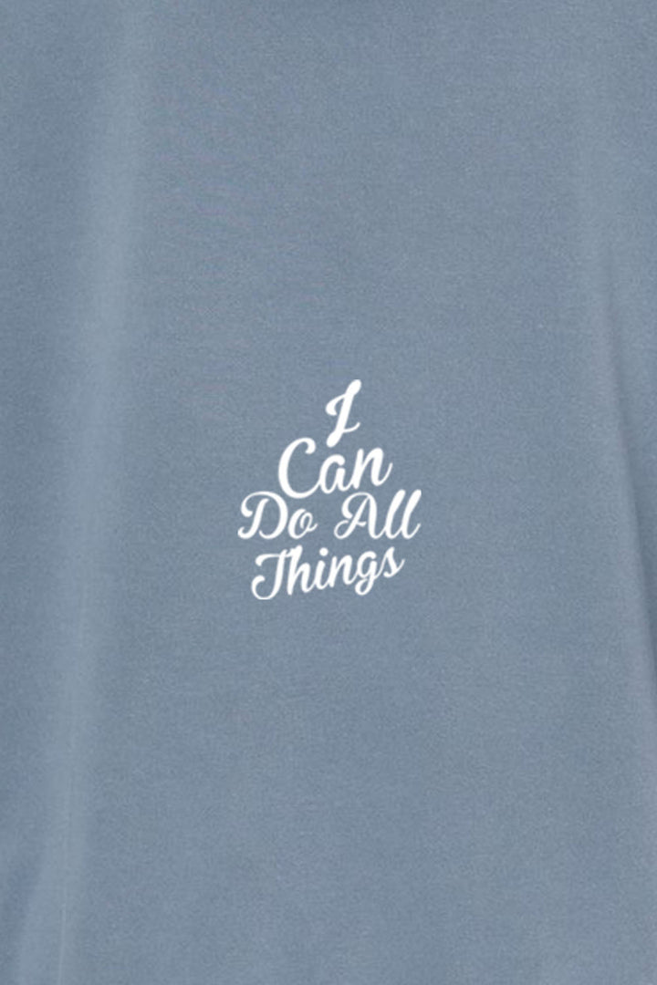 I Can do All Things Unisex Pigment-Dyed Hoodie Sweatshirt