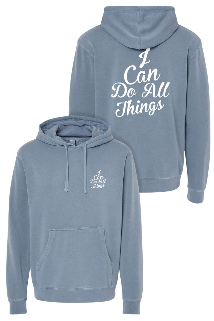 I Can do All Things Unisex Pigment-Dyed Hoodie Sweatshirt