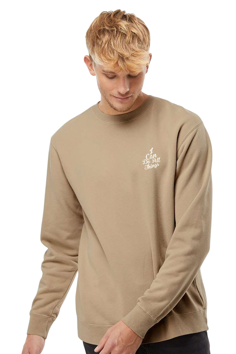 I Can do All Things Unisex Pigment-Dyed Crewneck Sweatshirt