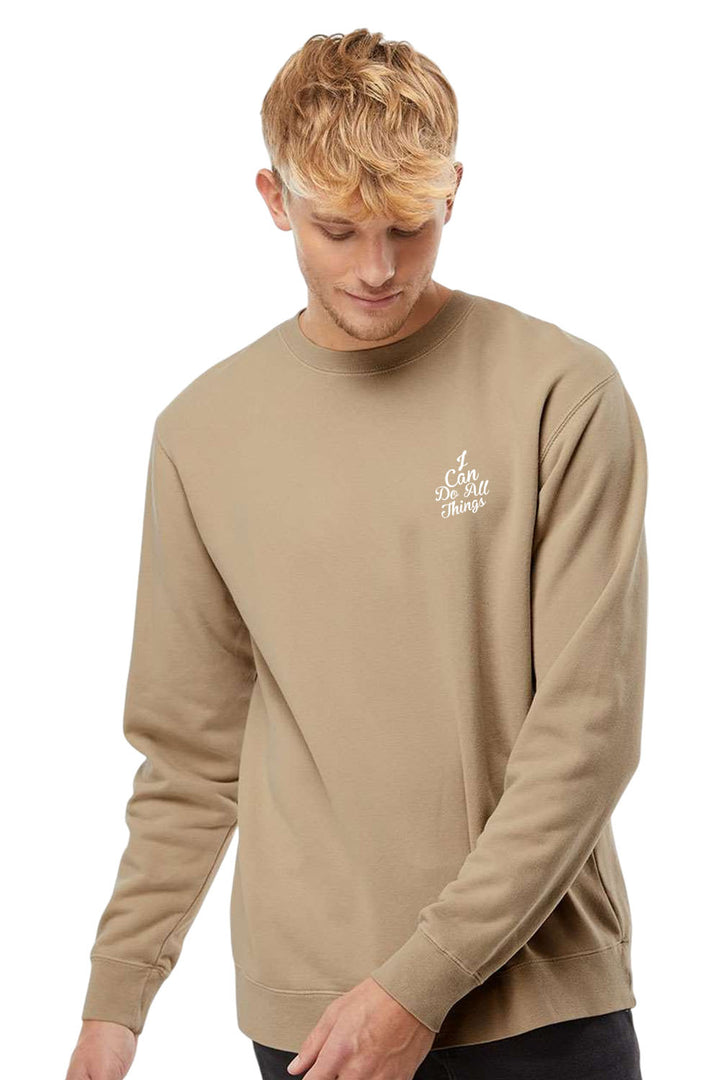 I Can do All Things Unisex Pigment-Dyed Crewneck Sweatshirt