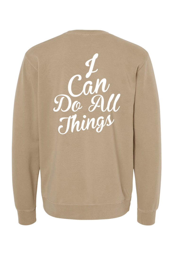 I Can do All Things Unisex Pigment-Dyed Crewneck Sweatshirt