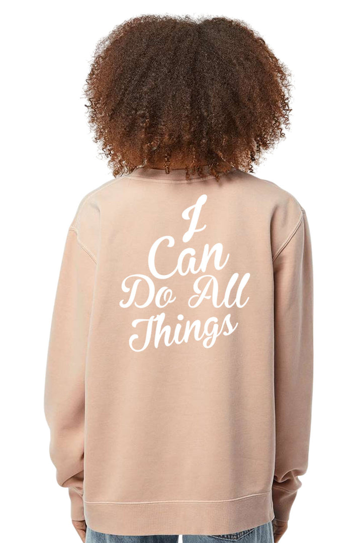 I Can do All Things Unisex Pigment-Dyed Crewneck Sweatshirt