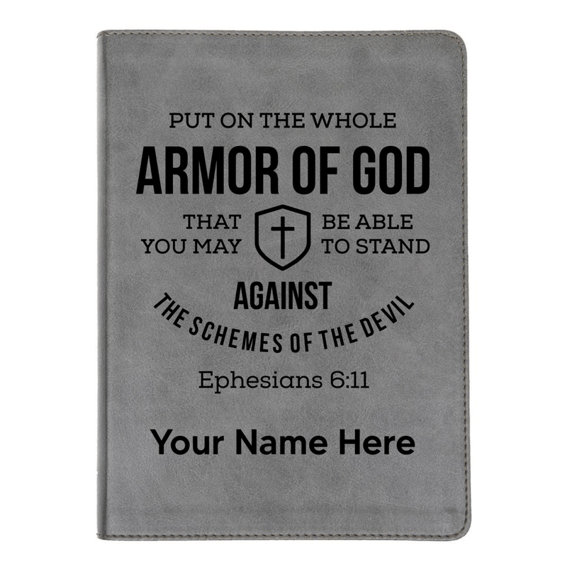 CSB He Reads Gray Study Size Holy Bible Medium Print | Ephesians 6:11