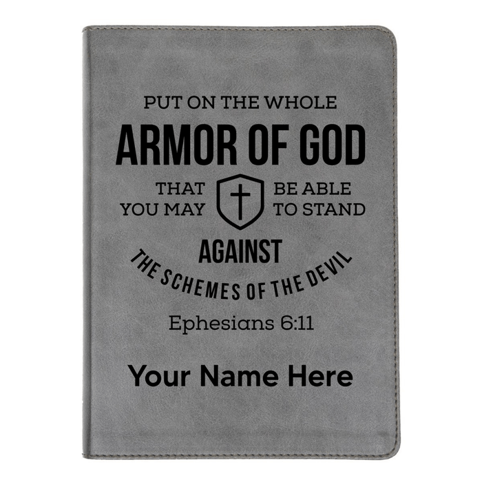 CSB He Reads Gray Study Size Holy Bible Medium Print | Ephesians 6:11
