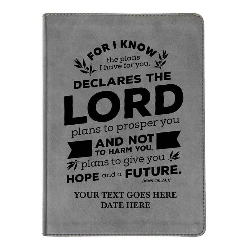 CSB He Reads Gray Study Size Holy Bible Medium Print | Jeremiah 29:11