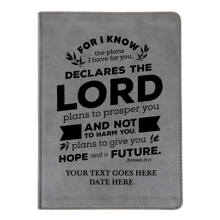 CSB He Reads Gray Study Size Holy Bible Medium Print | Jeremiah 29:11