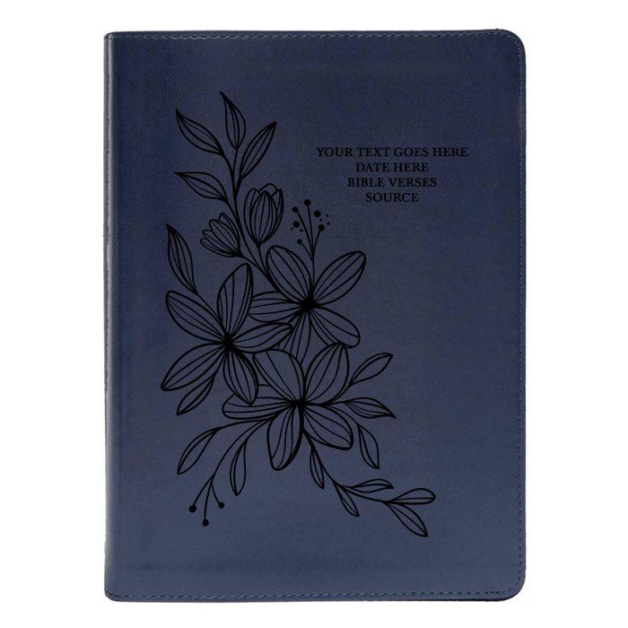 CSB She Reads Blue Study Size Holy Bible Medium Print | Hyacinth