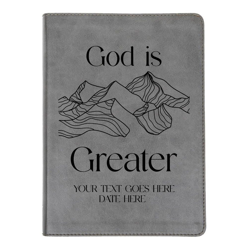 CSB He Reads Gray Study Size Holy Bible Medium Print | God is Greater