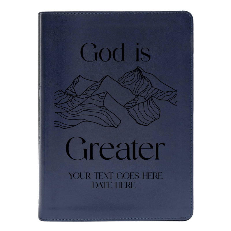 CSB She Reads Blue Study Size Holy Bible Medium Print | God is Greater