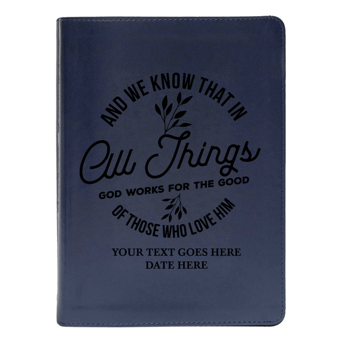 CSB She Reads Blue Study Size Holy Bible Medium Print | All Things God Works For Good