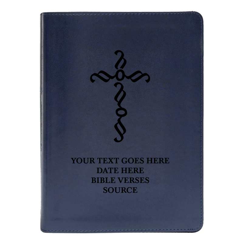 CSB She Reads Blue Study Size Holy Bible Medium Print | Pen Stroke Cross