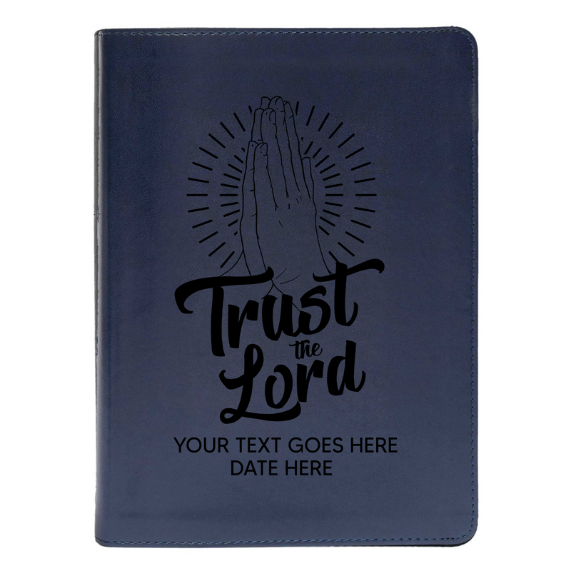 Personalized CSB She Reads Truth Community Study Bible Faux Leather Medium Print Size FULL COVER with Trust the Lord Blue | Shepherds Shelf