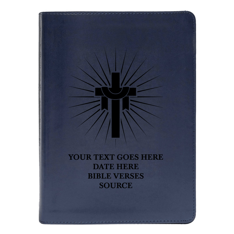 CSB She Reads Blue Study Size Holy Bible Medium Print | Cross With Sun Rays