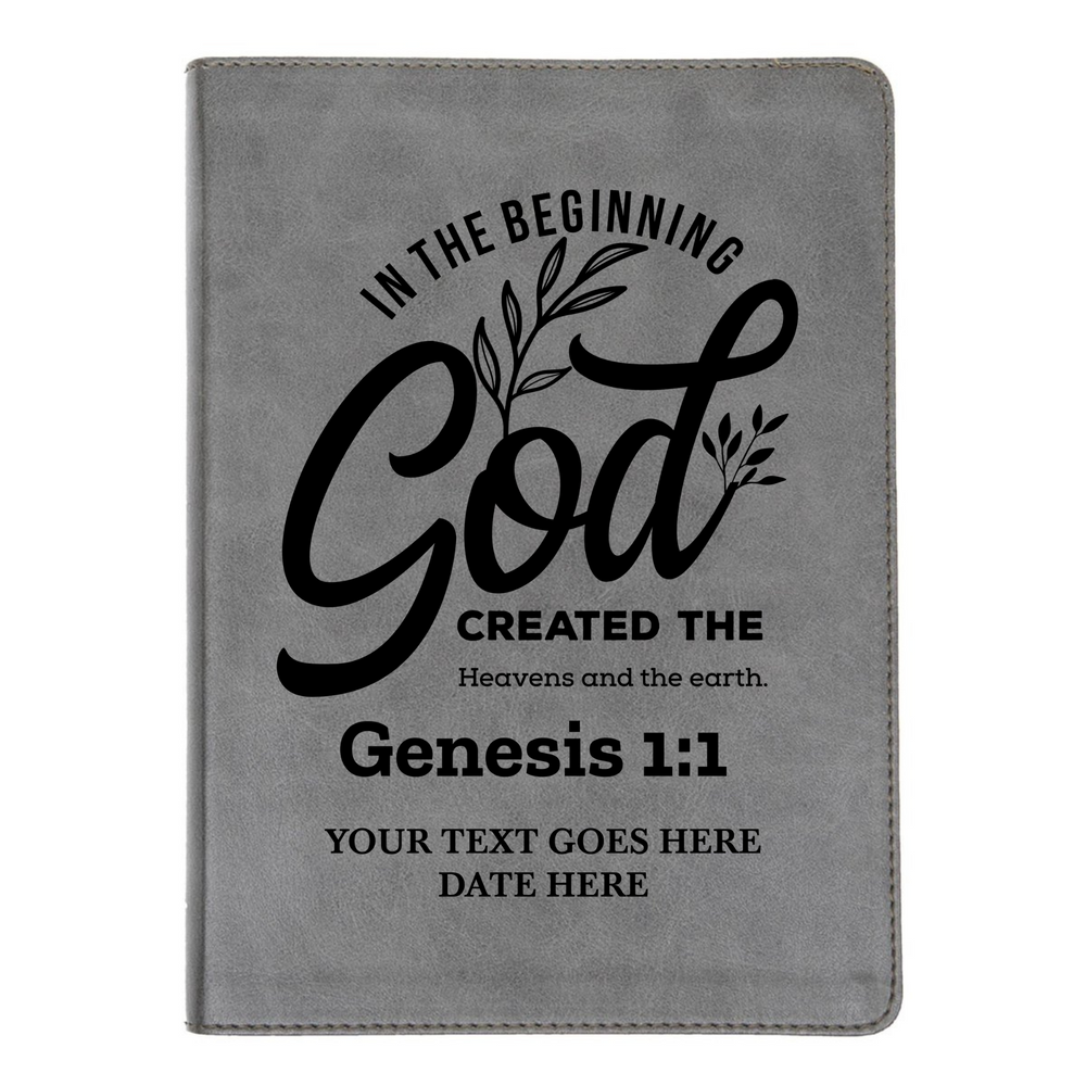 CSB He Reads Gray Study Size Holy Bible Medium Print | Genesis 1:1