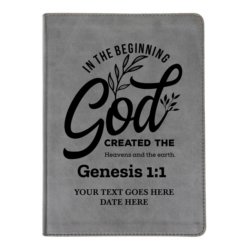 CSB He Reads Gray Study Size Holy Bible Medium Print | Genesis 1:1