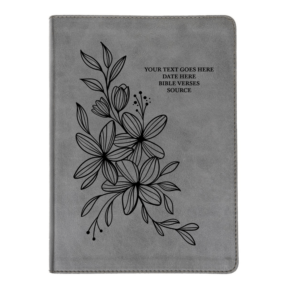 CSB He Reads Gray Study Size Holy Bible Medium Print | Hyacinth