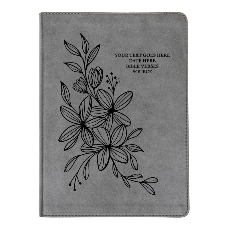 CSB He Reads Gray Study Size Holy Bible Medium Print | Hyacinth