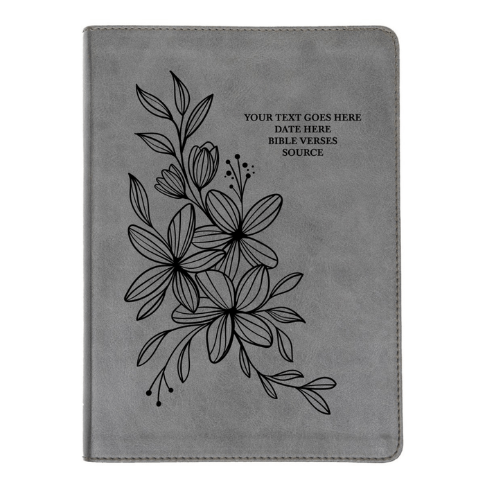 CSB He Reads Gray Study Size Holy Bible Medium Print | Hyacinth