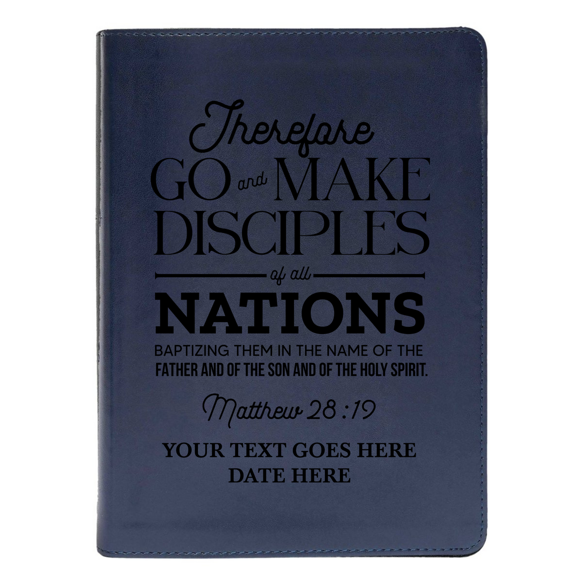 CSB She Reads Blue Study Size Holy Bible Medium Print | Matthew 28:19