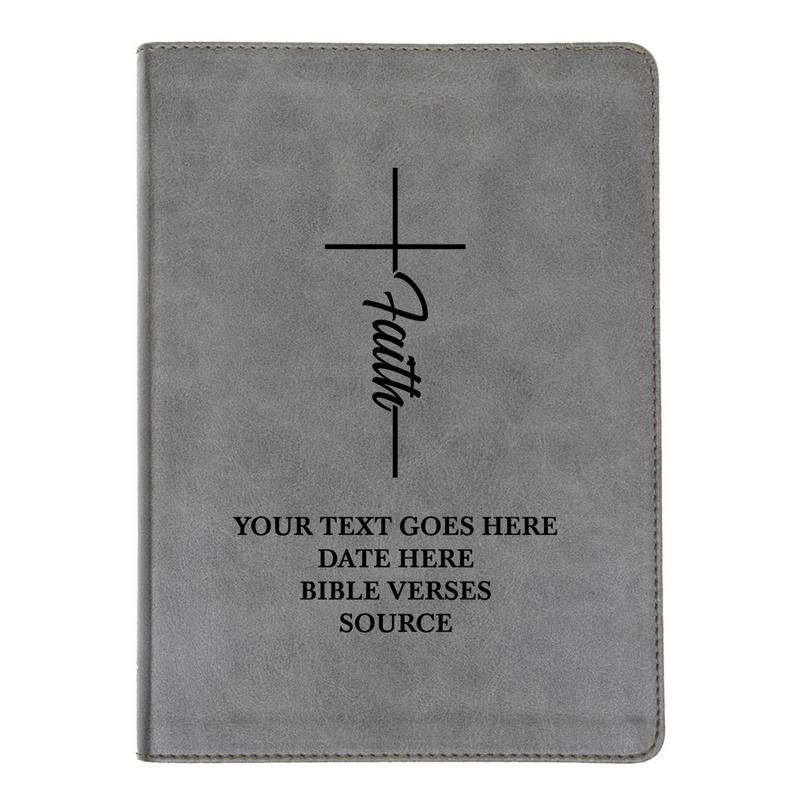 CSB He Reads Gray Study Size Holy Bible Medium Print | Faith Cross