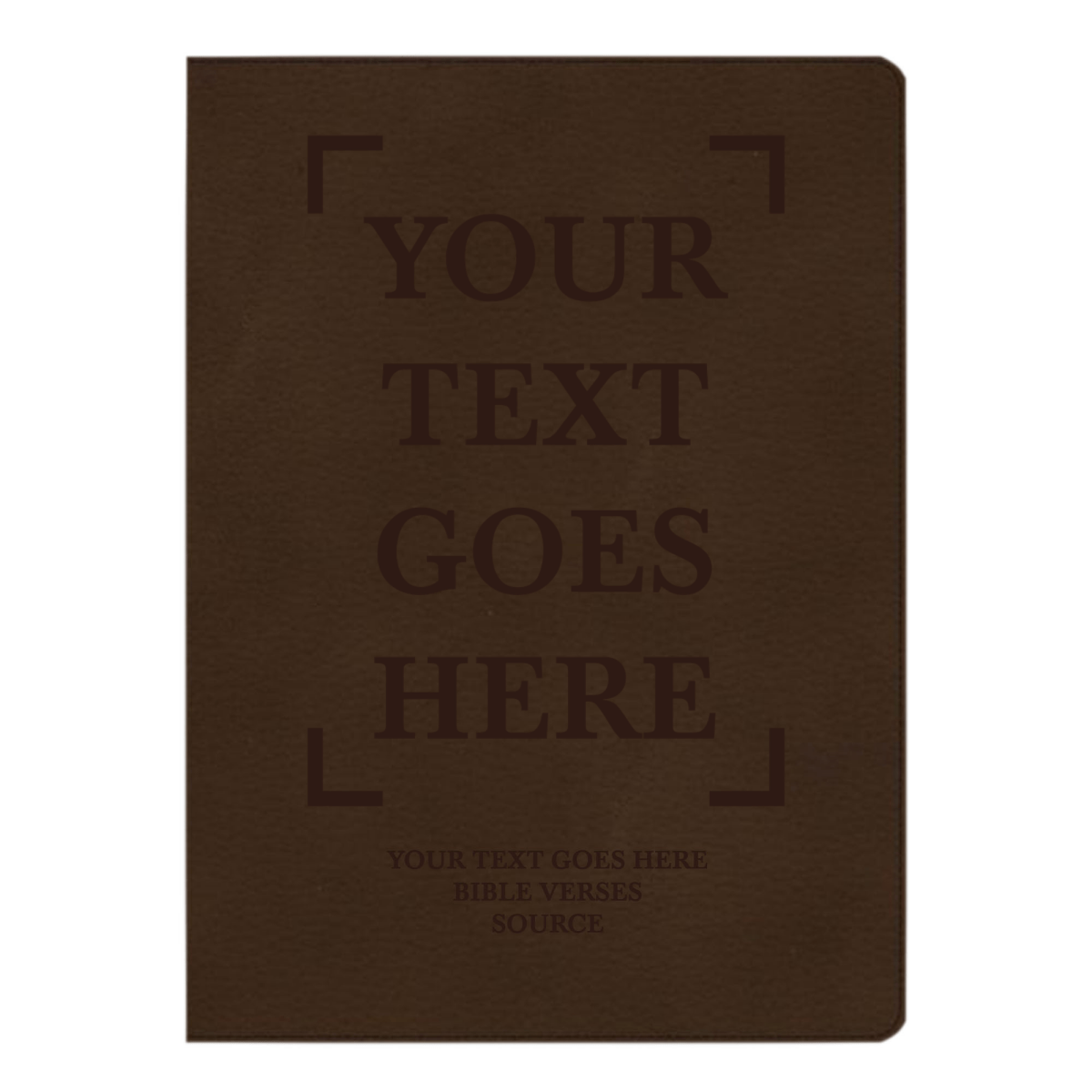 CSB Brown Study Size Holy Bible Large Print Size | Your Text Here