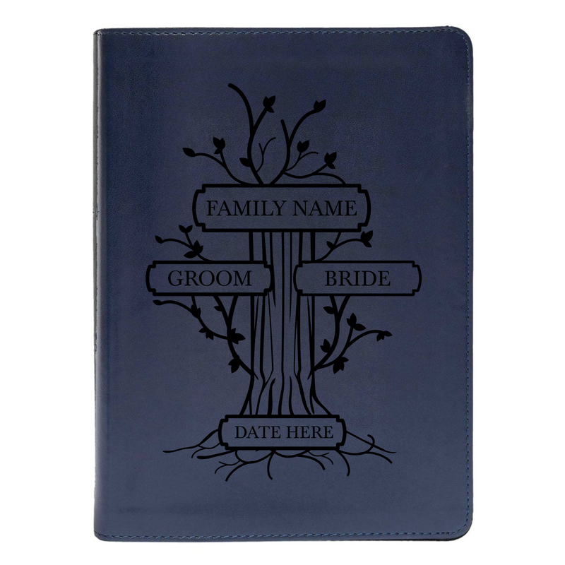 CSB She Reads Blue Study Size Holy Bible Medium Print | Family Tree