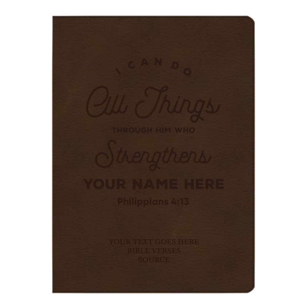 CSB Brown Study Size Holy Bible Large Print Size | Philippians 4:13