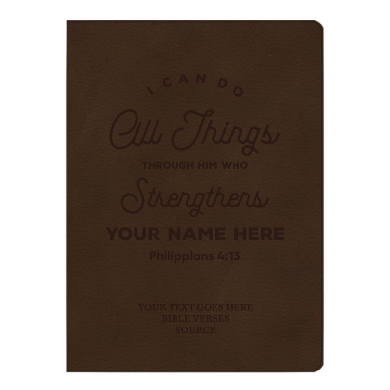 CSB Brown Study Size Holy Bible Large Print Size | Philippians 4:13
