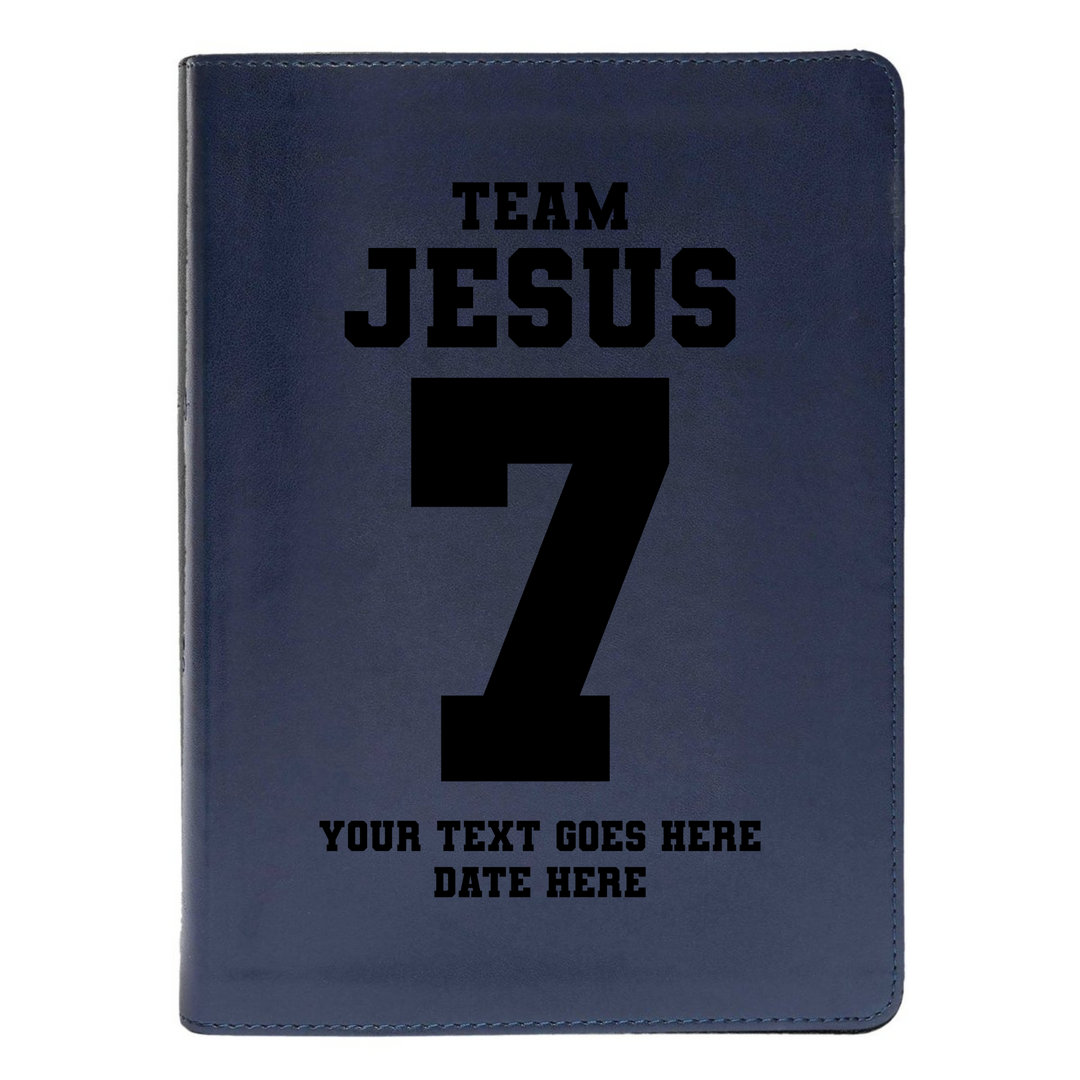 Personalized CSB She Reads Truth Community Study Bible Faux Leather Medium Print Size FULL COVER with Team Jesus Blue | Shepherds Shelf