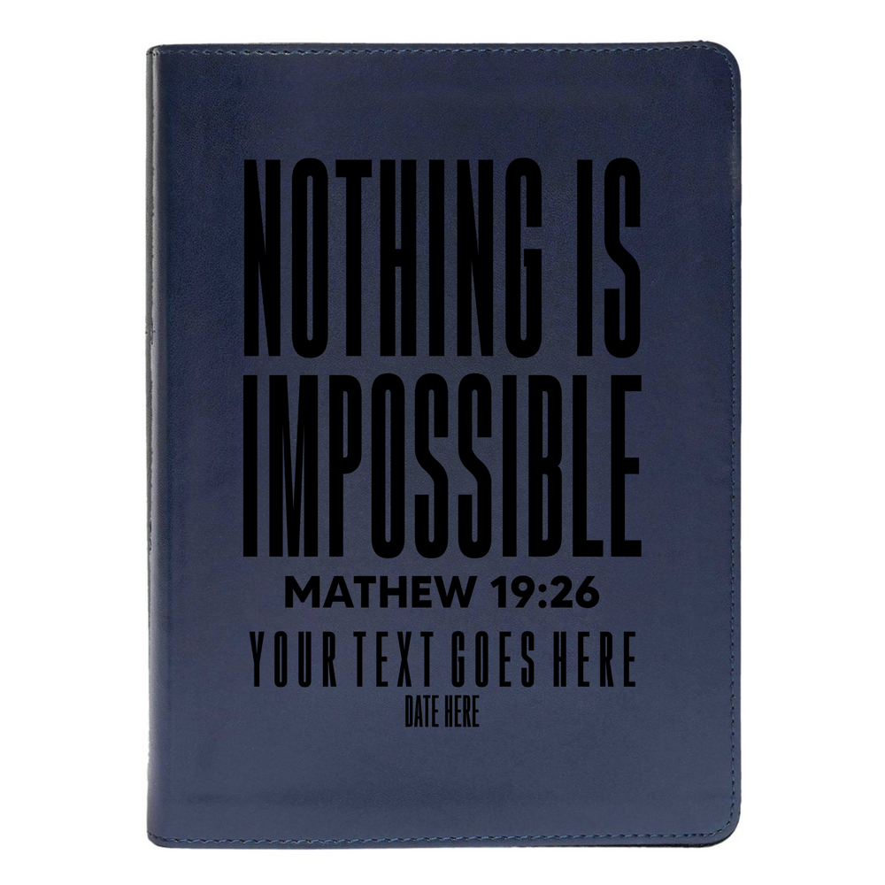 CSB She Reads Blue Study Size Holy Bible Medium Print | Matthew 19:26