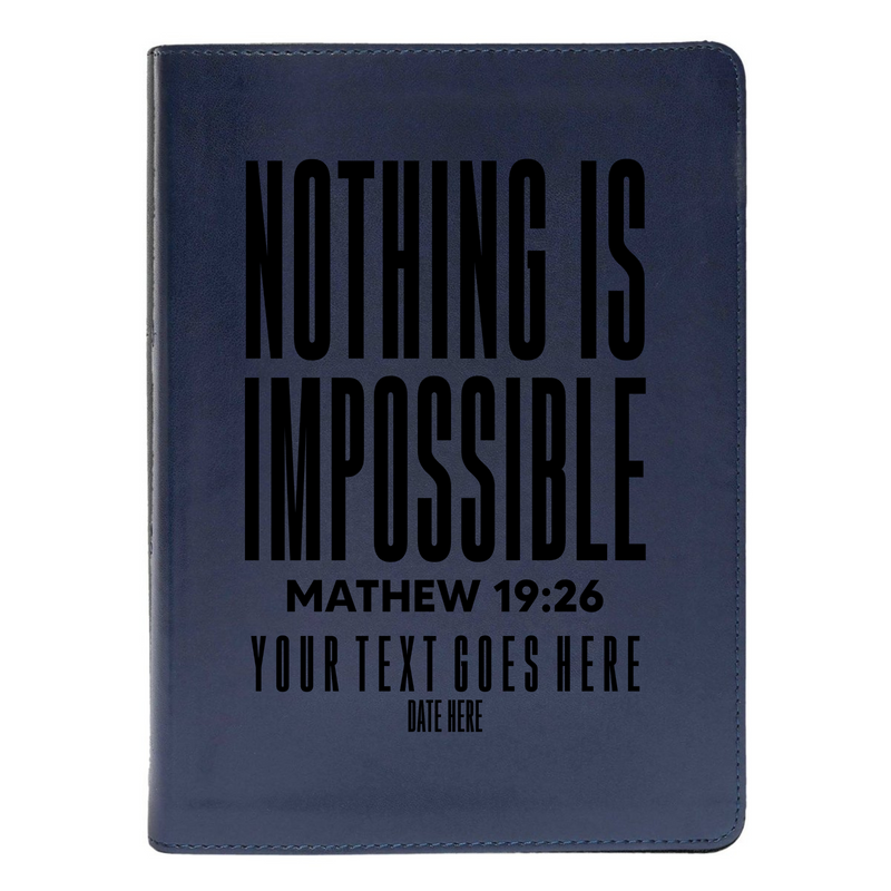 CSB She Reads Blue Study Size Holy Bible Medium Print | Matthew 19:26