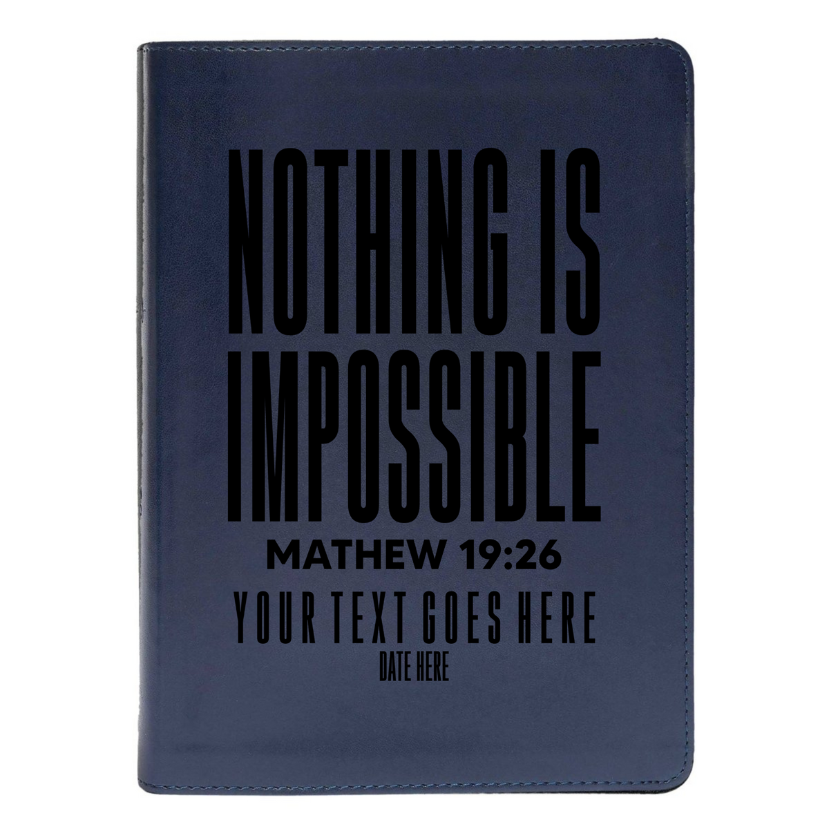 CSB She Reads Blue Study Size Holy Bible Medium Print | Matthew 19:26