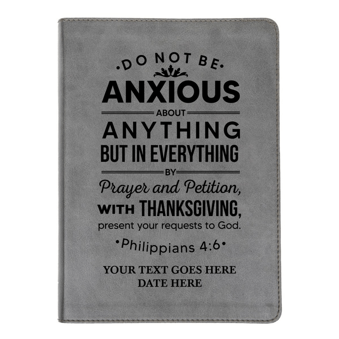 CSB He Reads Gray Study Size Holy Bible Medium Print | Philippians 4:6