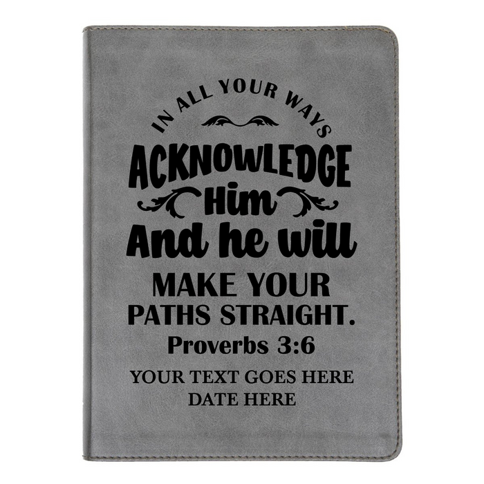 CSB He Reads Gray Study Size Holy Bible Medium Print | Proverbs 3:6