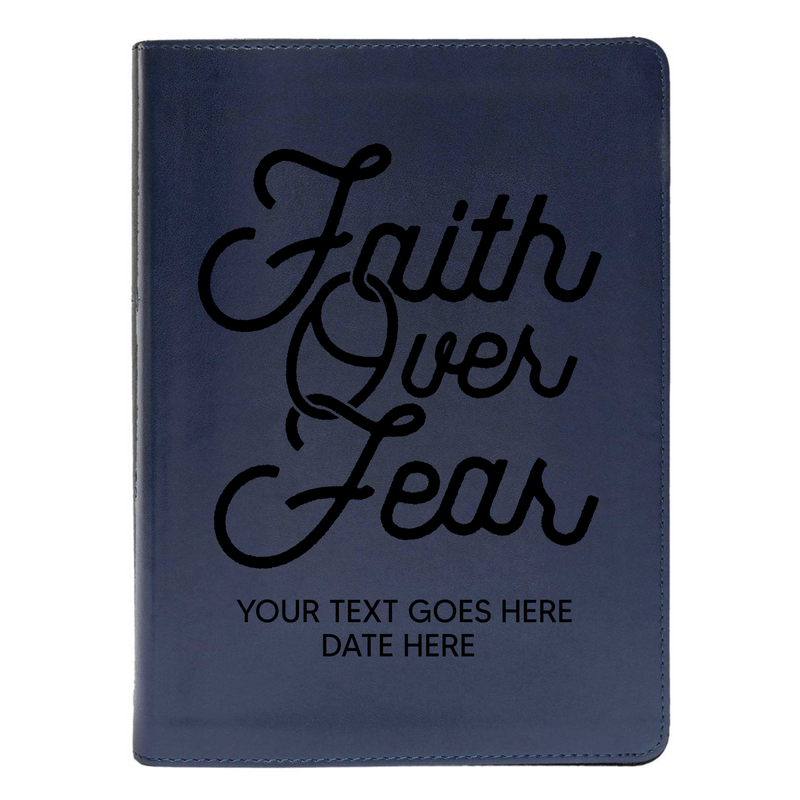 CSB She Reads Blue Study Size Holy Bible Medium Print | Faith over Fear