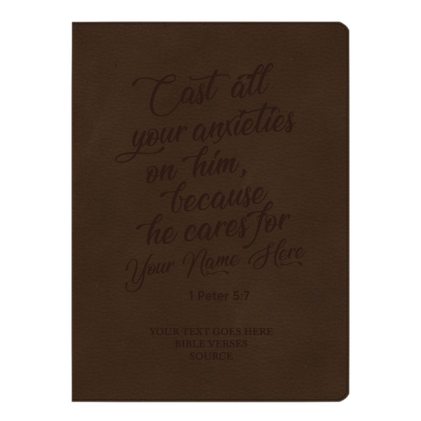 CSB Brown Study Size Holy Bible Large Print Size | 1  Peter 5:7