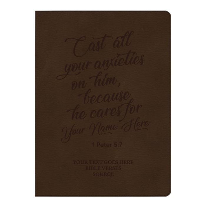 CSB Brown Study Size Holy Bible Large Print Size | 1  Peter 5:7